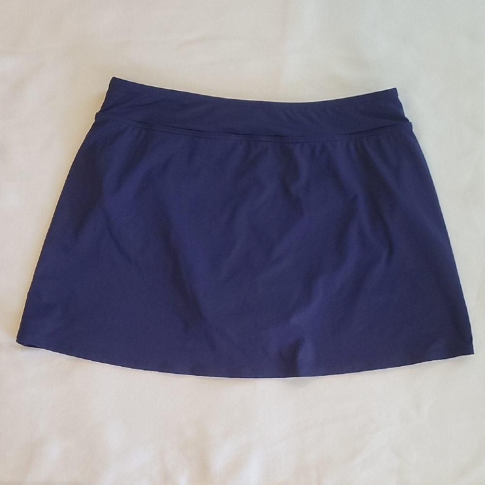 Skirt swimsuit Lands End Navy Blue Women's Skirt 10 - Picture 5 of 6